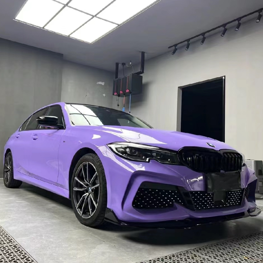 Ravoony Basic PET Glossy Lavender Purple Car Wrap