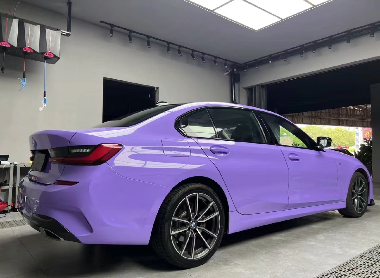 Ravoony Basic PET Glossy Lavender Purple Car Wrap