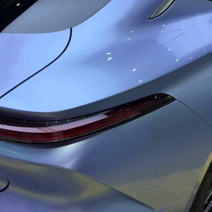 Ravoony Basic Glossy Metal Paint Mist Blue Car Wrap