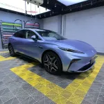 Ravoony Basic Glossy Metal Paint Mist Blue Car Wrap