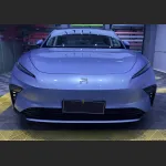 Ravoony Basic Glossy Metal Paint Mist Blue Car Wrap