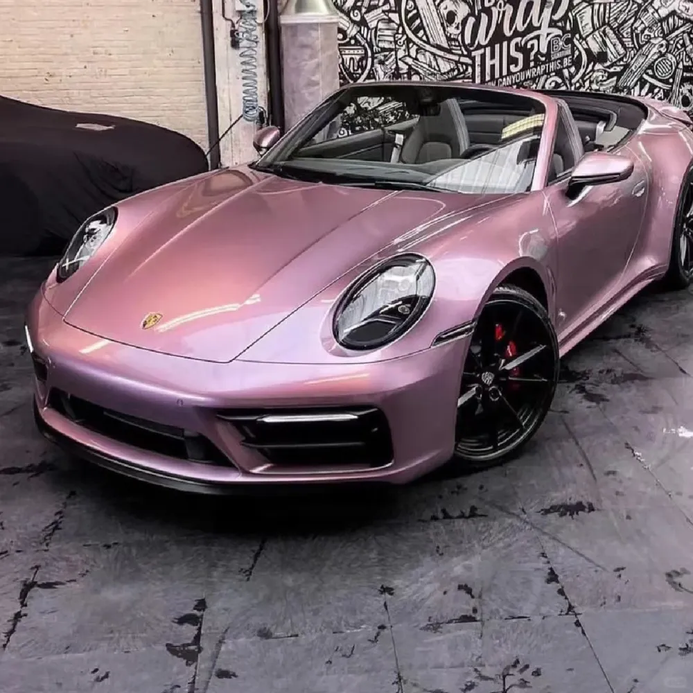 Ravoony Basic Bentley Gloss Passion Pink Vinyl Car Wrap