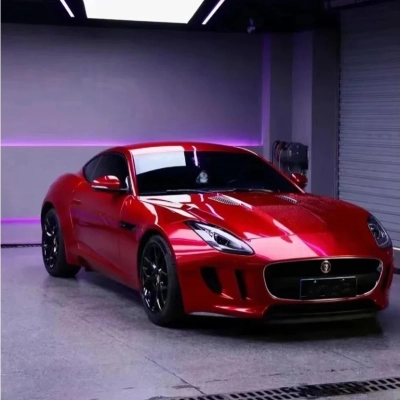 Ravoony Basic Tesla Gloss Midnight Cherry Red Vinyl Car Wrap 02