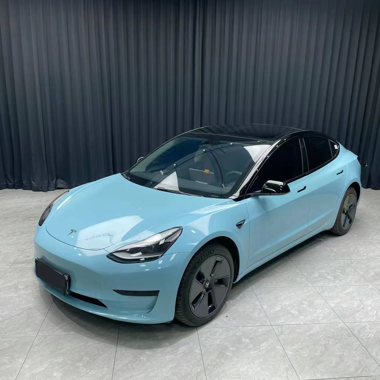 Ravoony Pro TPU Glossy Crystal Light Blue PPF Film