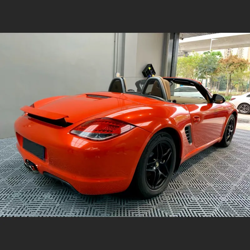 Ravoony Basic Glossy Metallic Paint Fire Red Vinyl Car Wrap