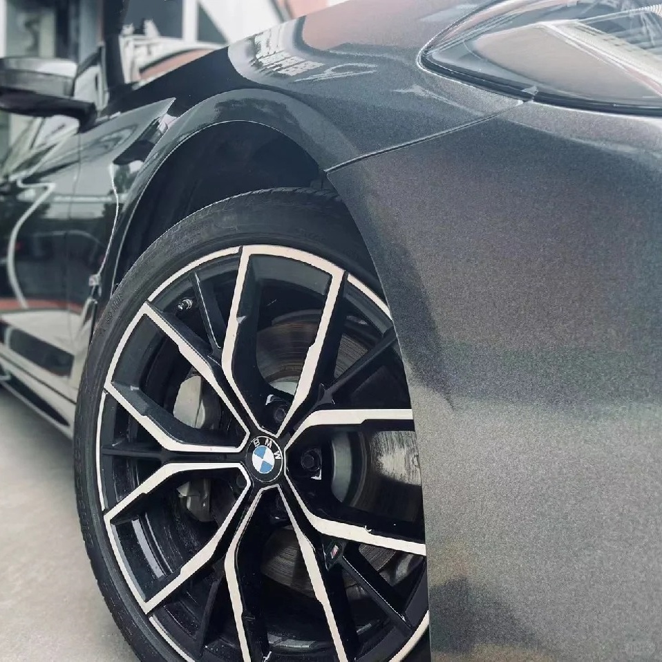 Ravoony Basic BMW Gloss Graphite Grey Car Vinyl Wrap