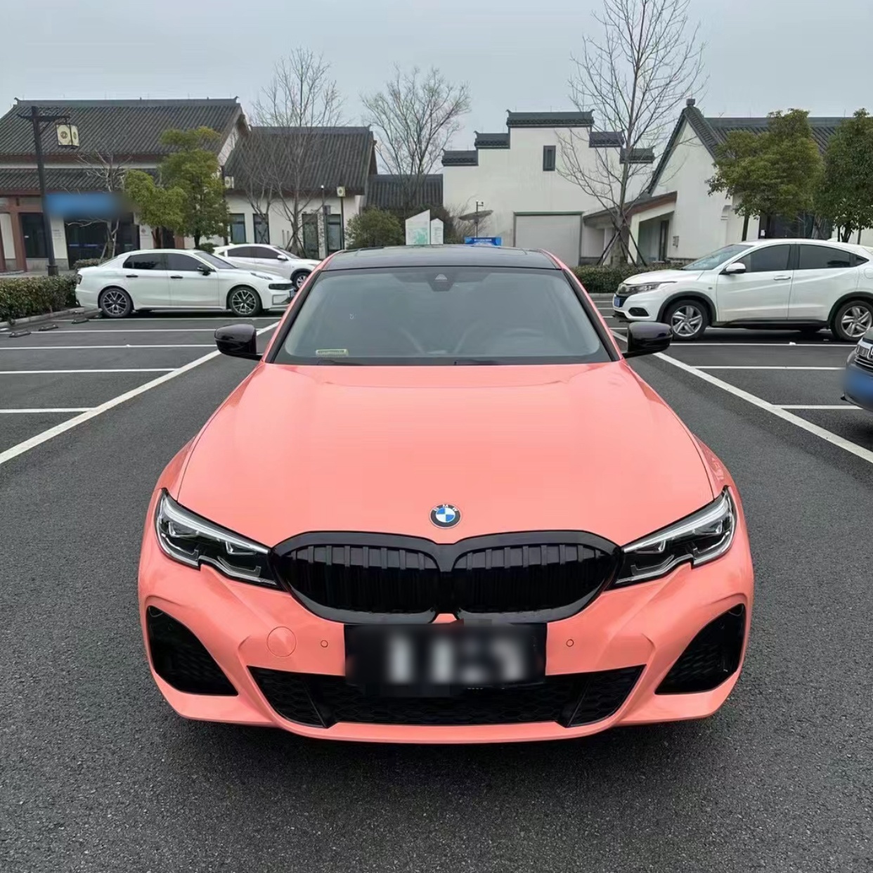 Ravoony Basic Glossy Coral Orange Vinyl Wrap