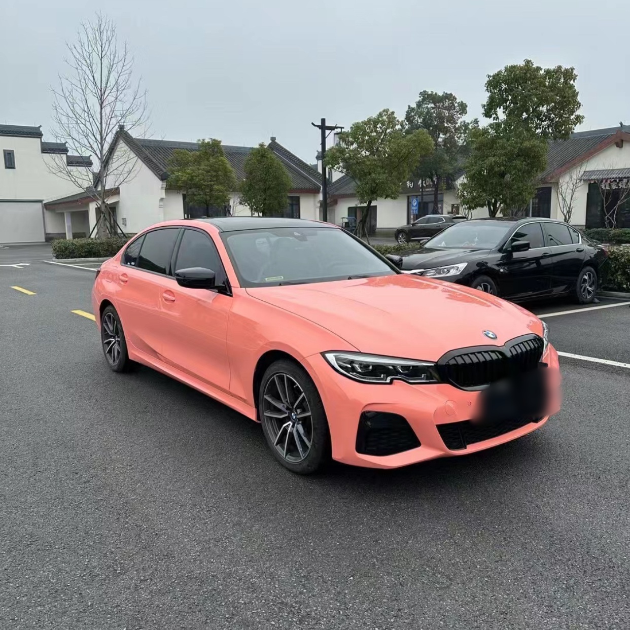 Ravoony Basic Glossy Coral Orange Vinyl Wrap