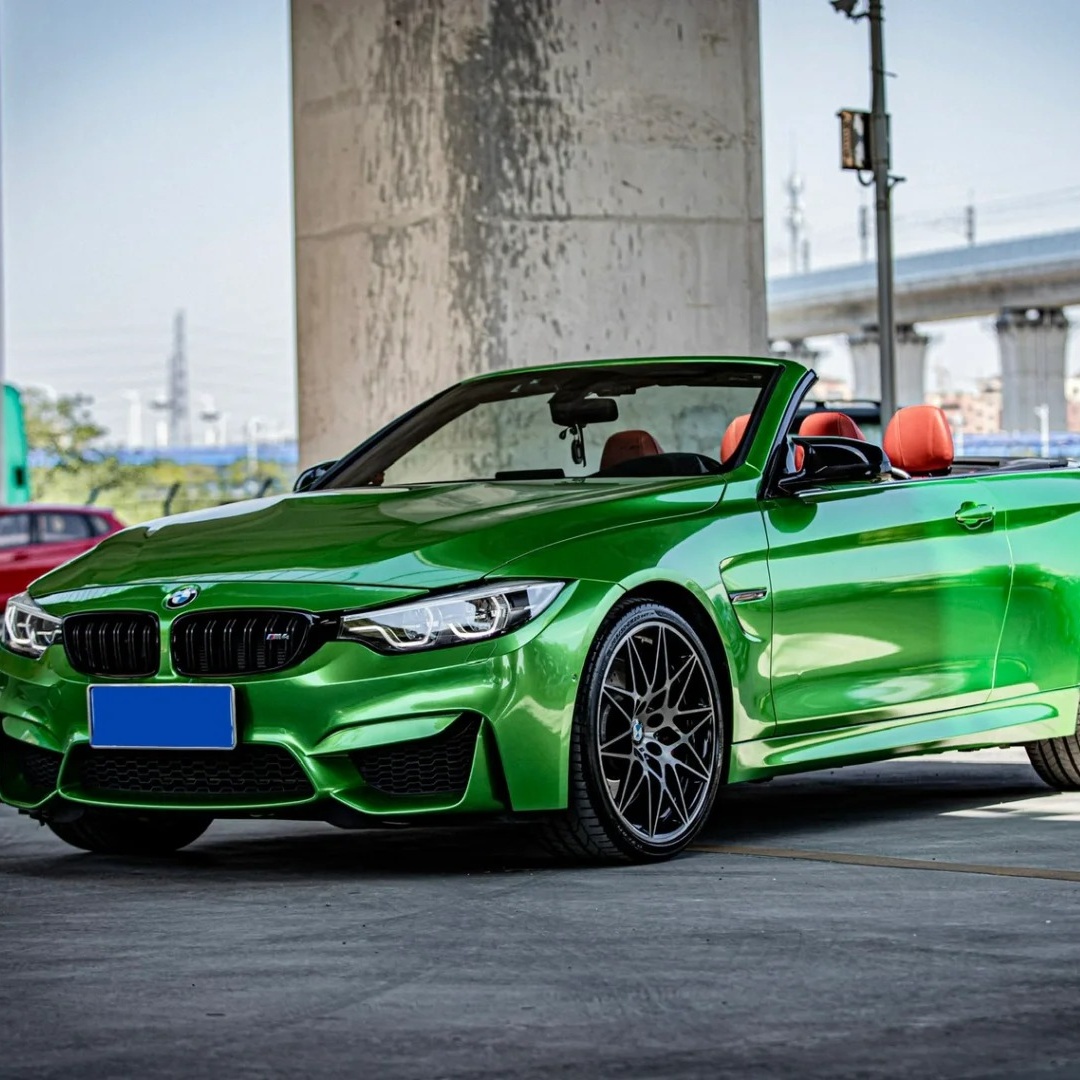  Ravoony Basic Glossy Metal Flame Green Vinyl Car Wrap