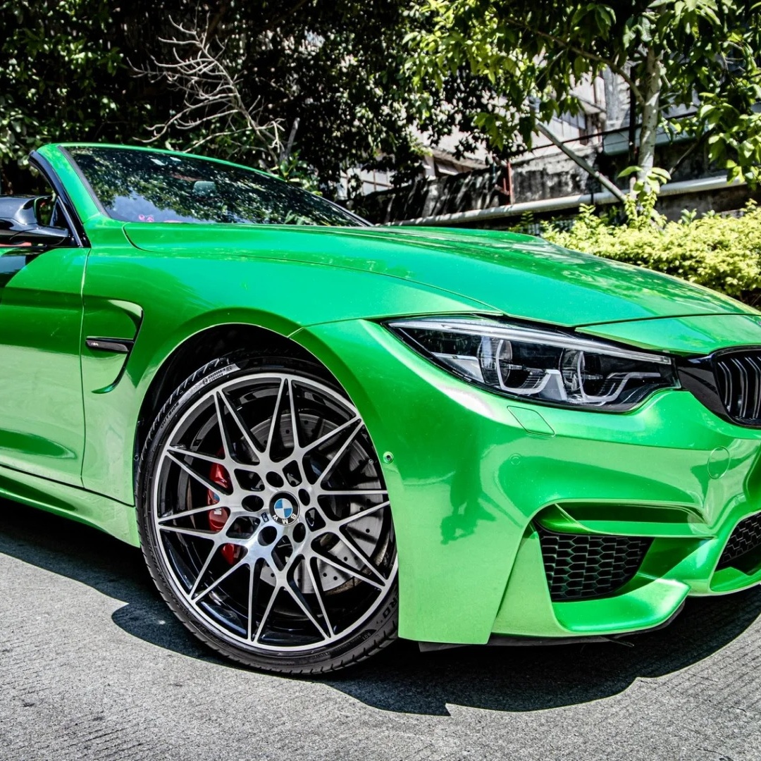  Ravoony Basic Glossy Metal Flame Green Vinyl Car Wrap