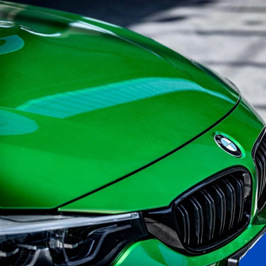  Ravoony Basic Glossy Metal Flame Green Vinyl Car Wrap