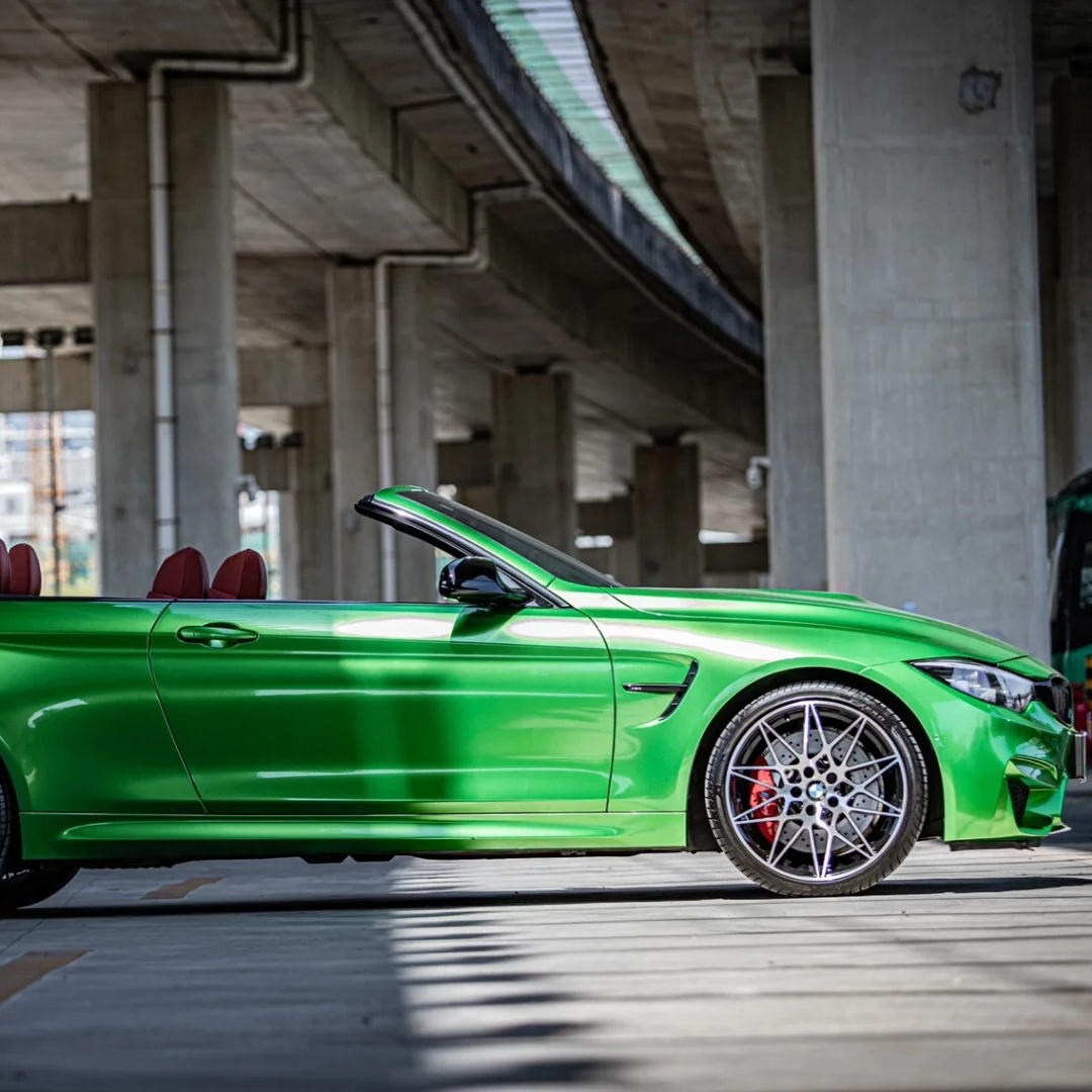  Ravoony Basic Glossy Metal Flame Green Vinyl Car Wrap