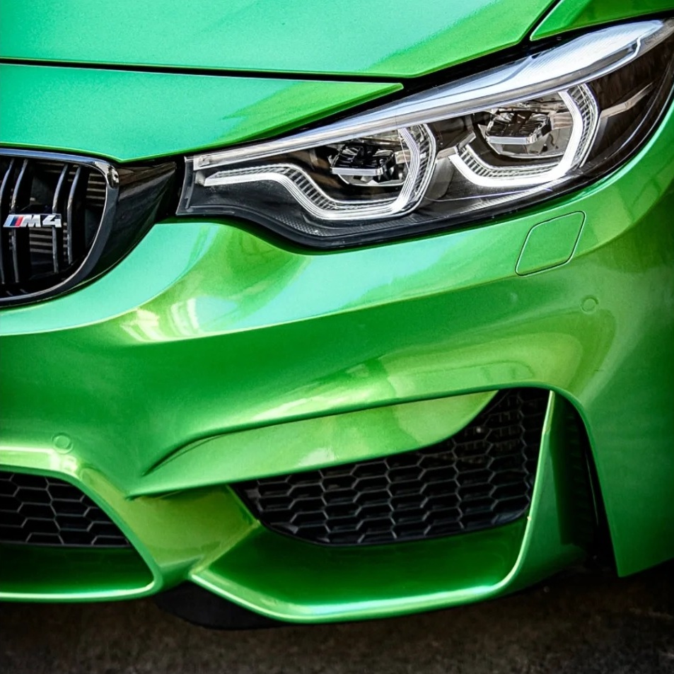  Ravoony Basic Glossy Metal Flame Green Vinyl Car Wrap