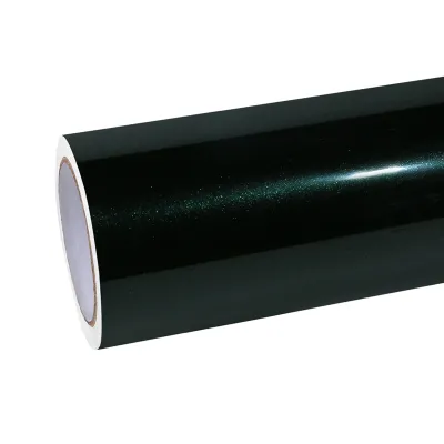 Ravoony Basic Gloss Pearlized Benz Emerald Green Car Vinyl Wrap 01