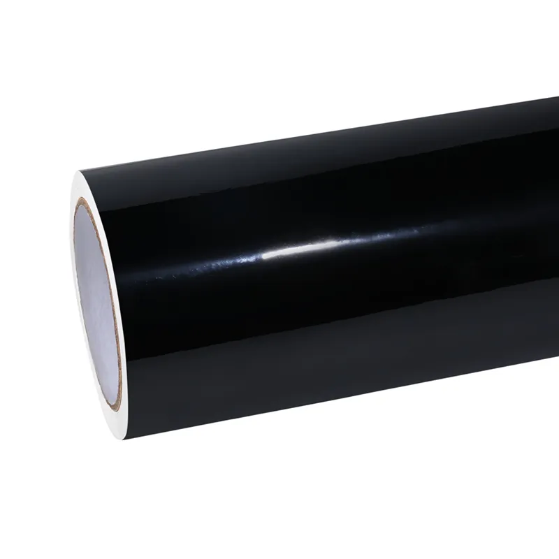 Ravoony Basic Glossy Crystal Black Car Vinyl Wrap