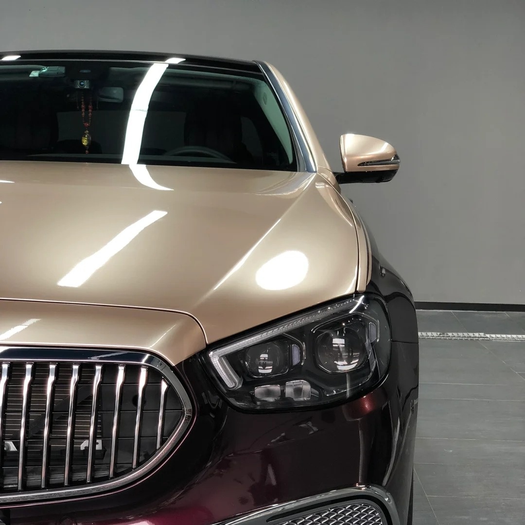 Ravoony Basic Glossy Metal Champaign Dark Gold Car Wrap