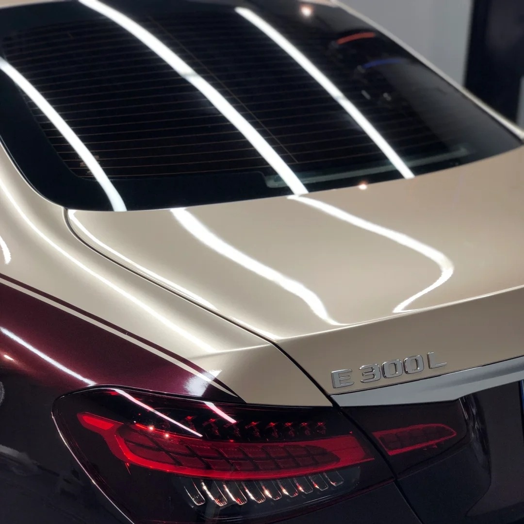 Ravoony Basic Glossy Metal Champaign Dark Gold Car Wrap