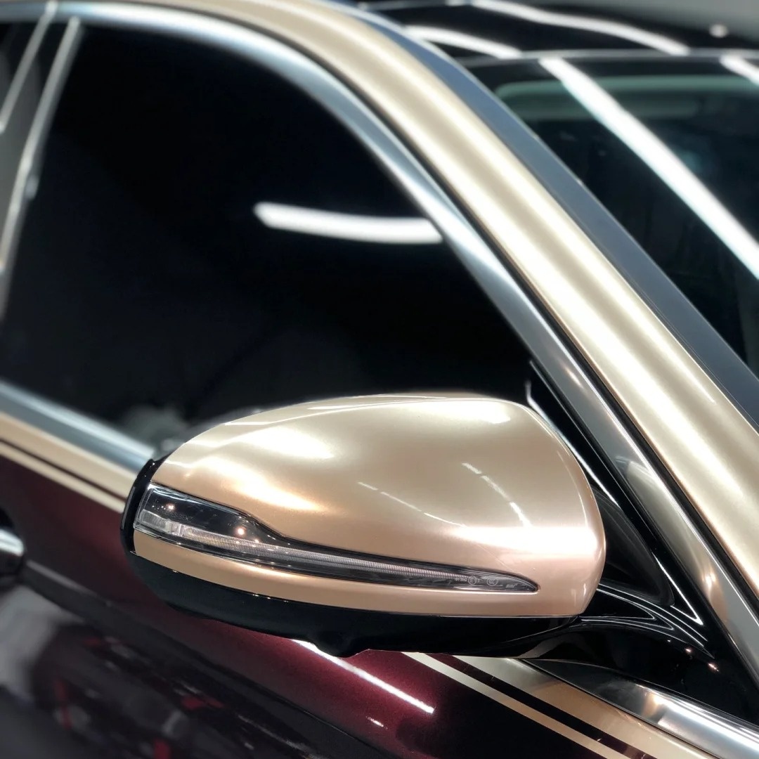 Ravoony Basic Glossy Metal Champaign Dark Gold Car Wrap