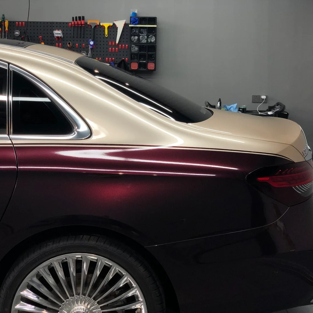 Ravoony Basic Glossy Metal Champaign Dark Gold Car Wrap