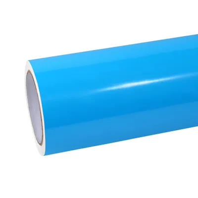 Ravoony Basic Glossy Crystal Blue Sky Car Vinyl Wrap 01