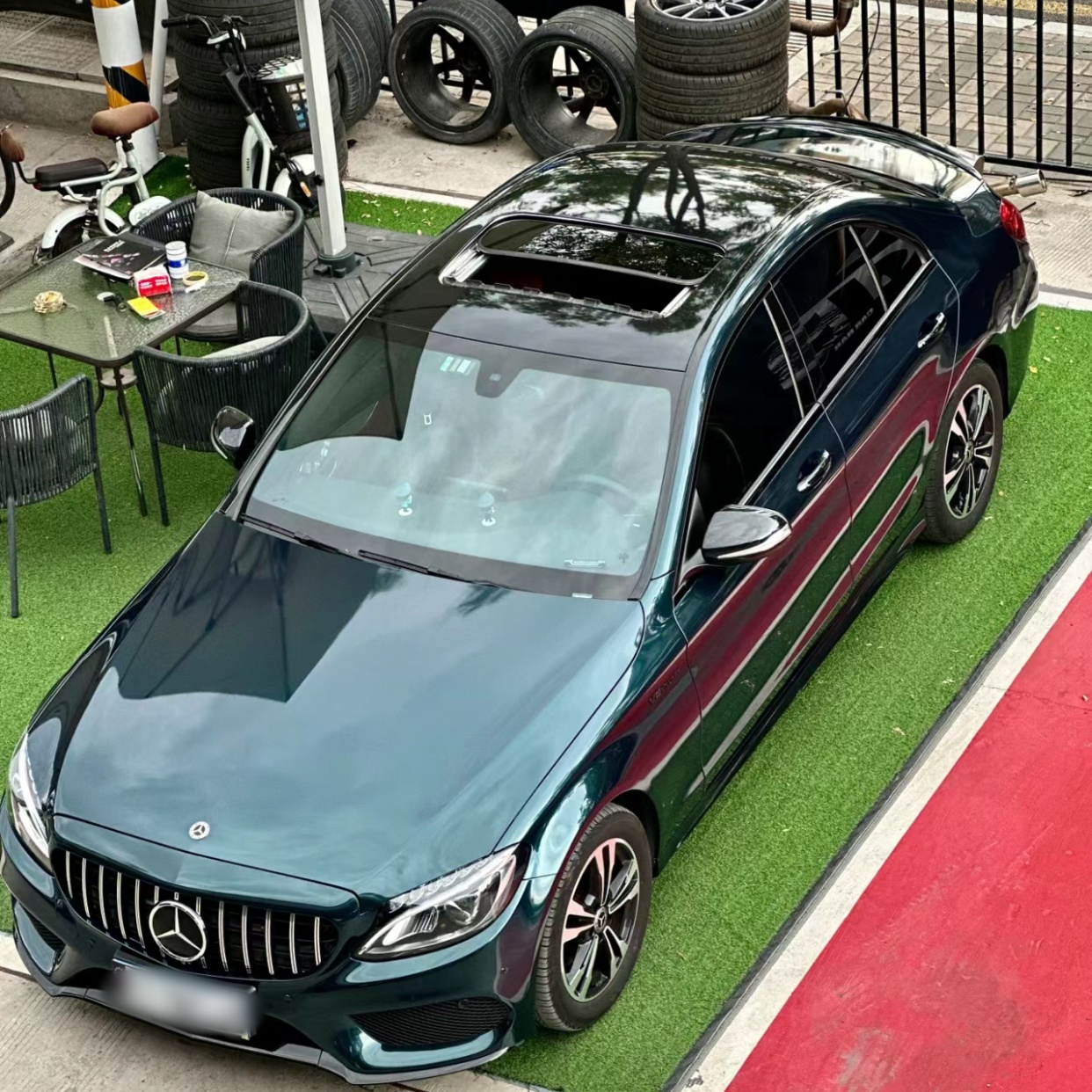 Gloss Metallic Midnight Green Car Wrap 1