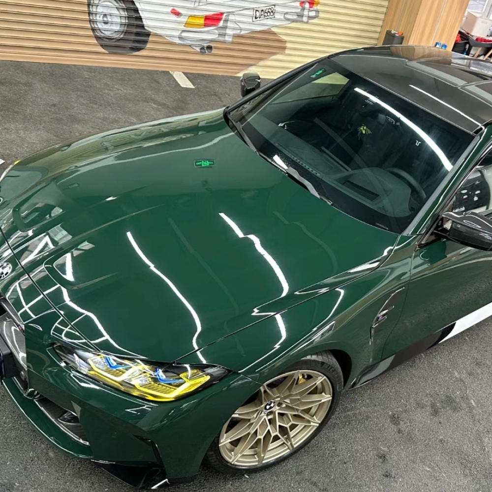 Ravoony Basic Glossy Viridis Green Car Vinyl Wrap