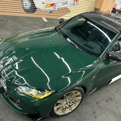 Ravoony Basic Glossy Viridis Green Car Vinyl Wrap 02