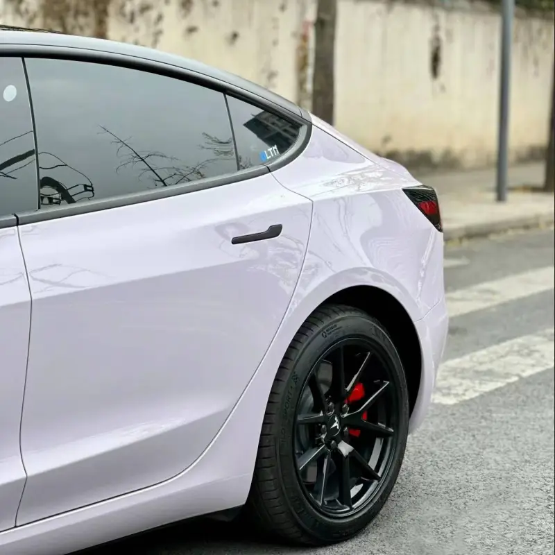 Ravoony Plus PET Glossy Haze Grey Purple Car Wrap