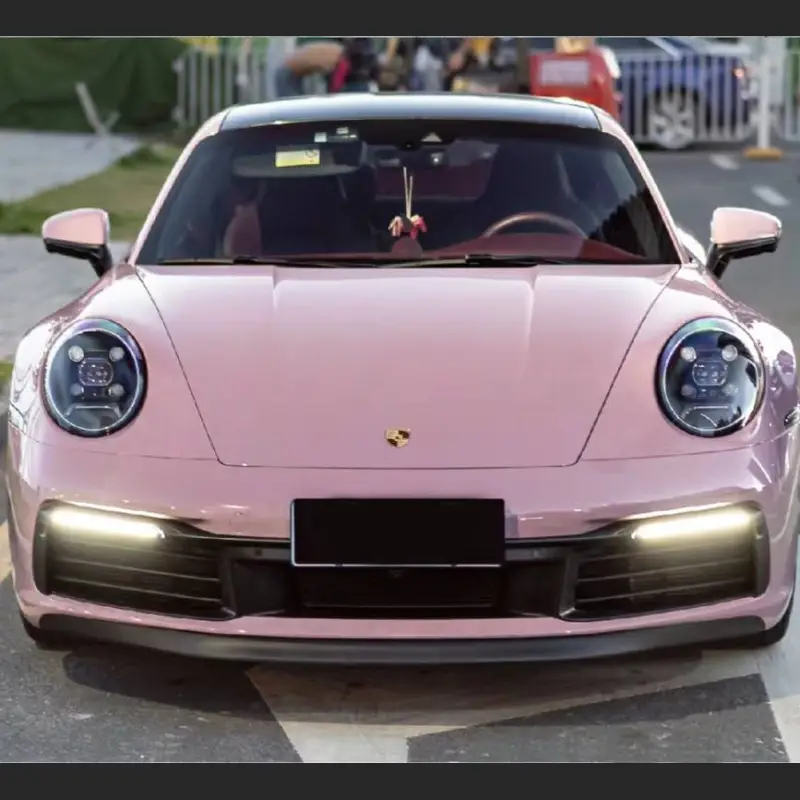 Timy-Limited Sale Ravoony Plus PET Glossy Oolong Milk Tea Pink Car Wrap