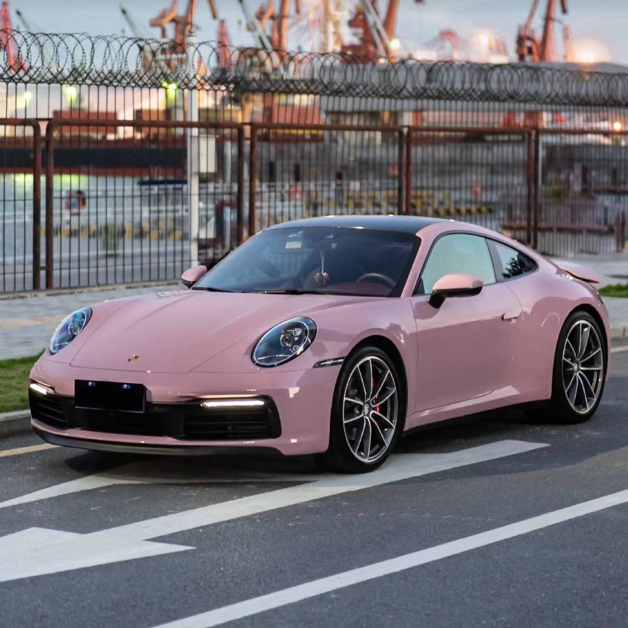 Ravoony Plus PET Glossy Oolong Milk Tea Pink Car Wrap