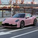 Time-Limited Sale Ravoony Plus PET Glossy Oolong Milk Tea Pink Car Wrap