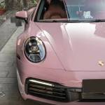 Time-Limited Sale Ravoony Plus PET Glossy Oolong Milk Tea Pink Car Wrap