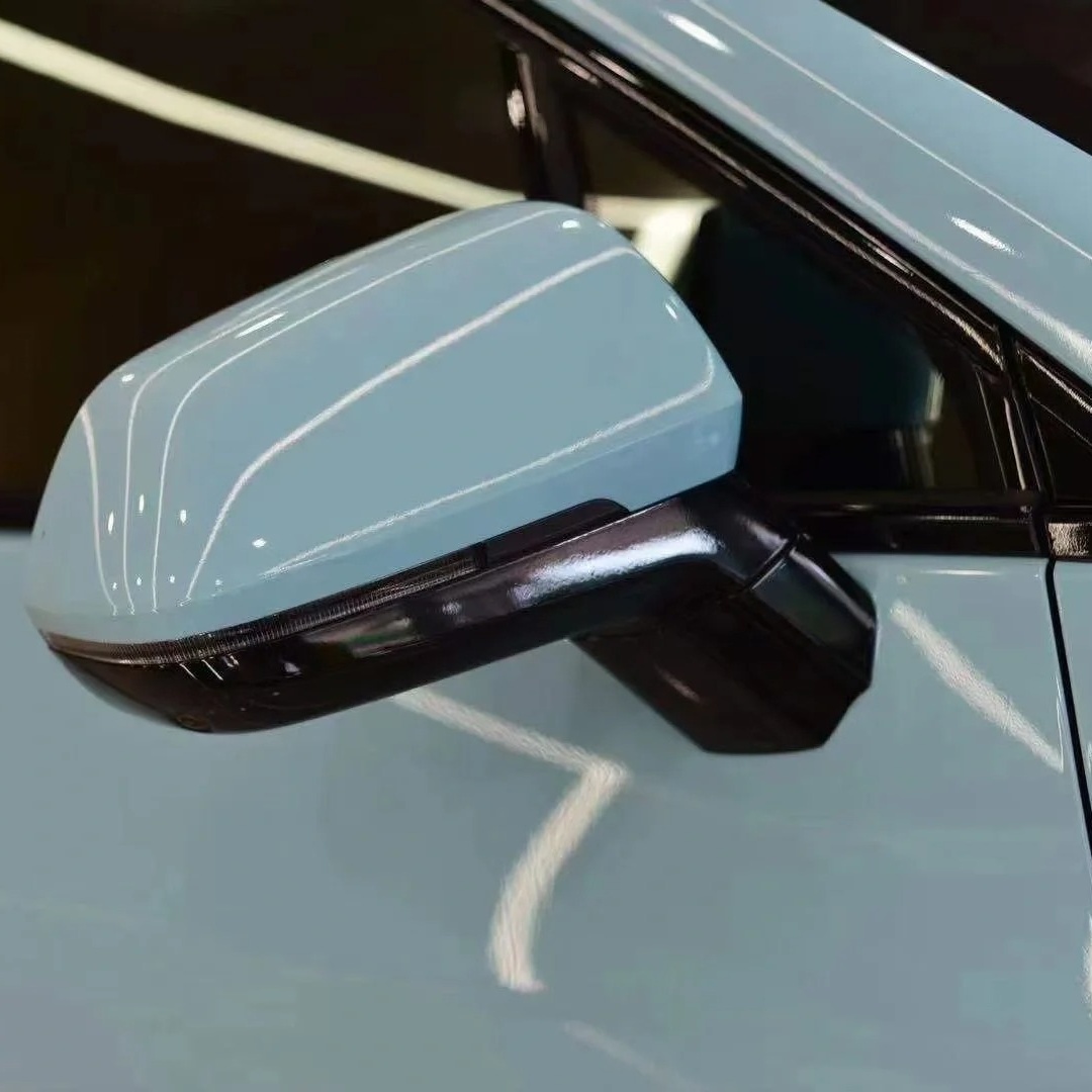 Ravoony Basic Glossy Crystal Light Blue Car Vinyl Wrap