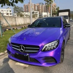 Ravoony Basic Glossy Explosion Purple Car Vinyl Wrap