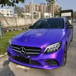 Ravoony Basic Glossy Explosion Purple Car Vinyl Wrap