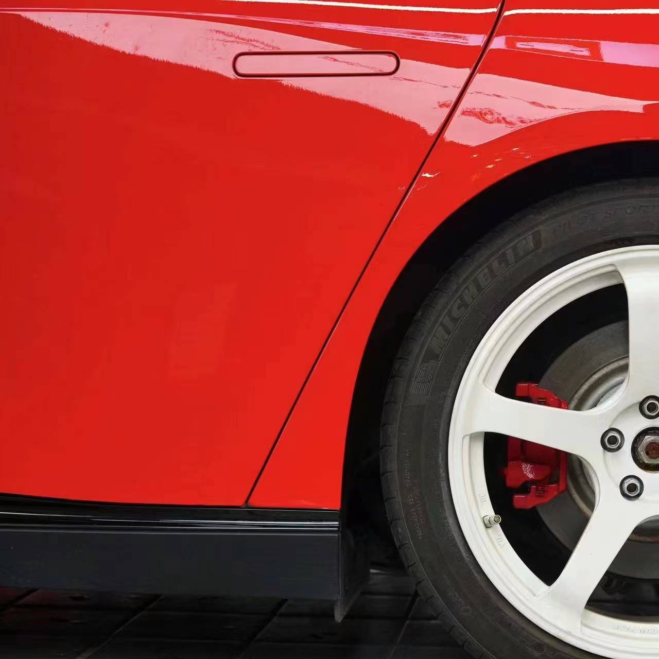 Ravoony Pro TPU Glossy Crystal Ferrari Red PPF Film