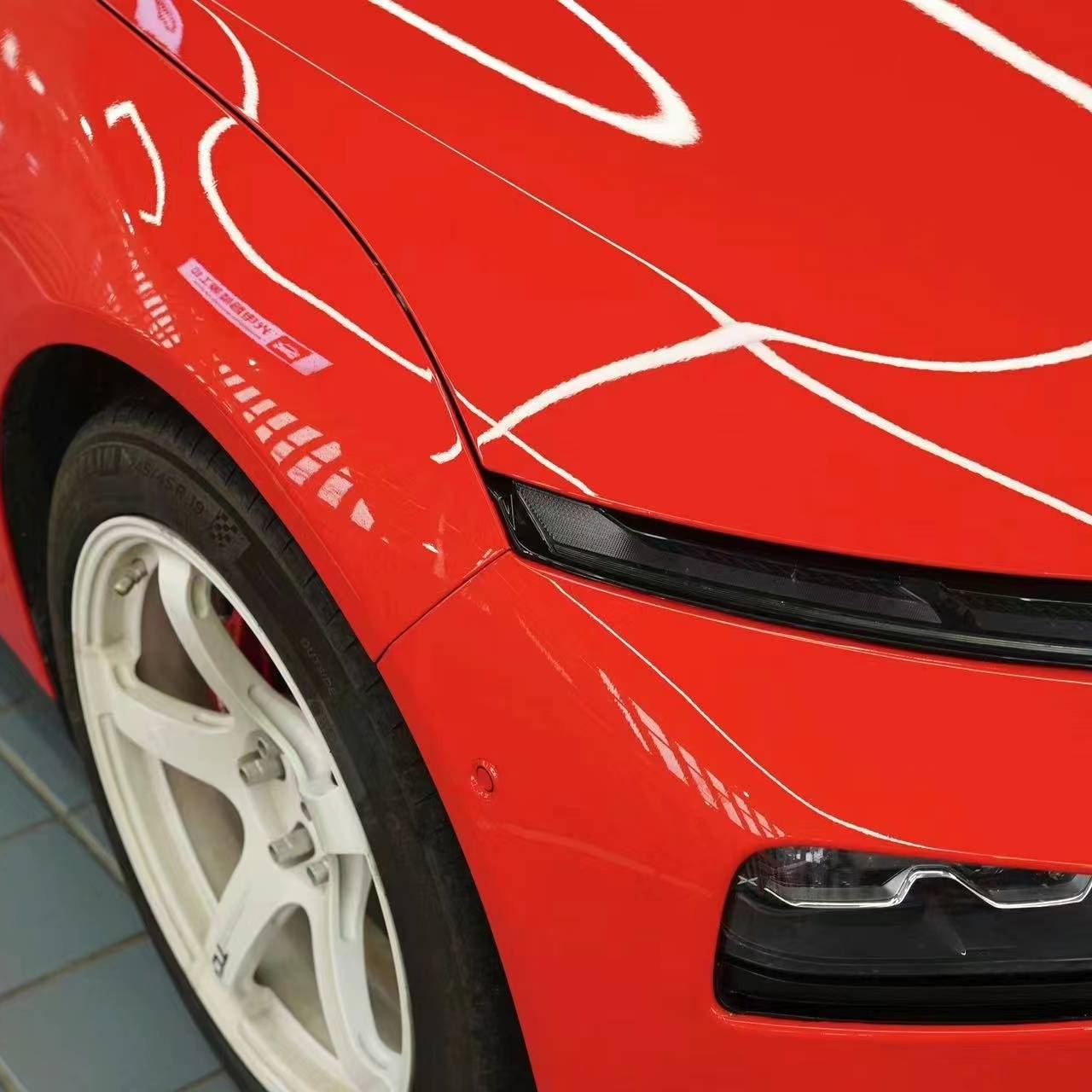 Ravoony Pro TPU Glossy Crystal Ferrari Red PPF Film