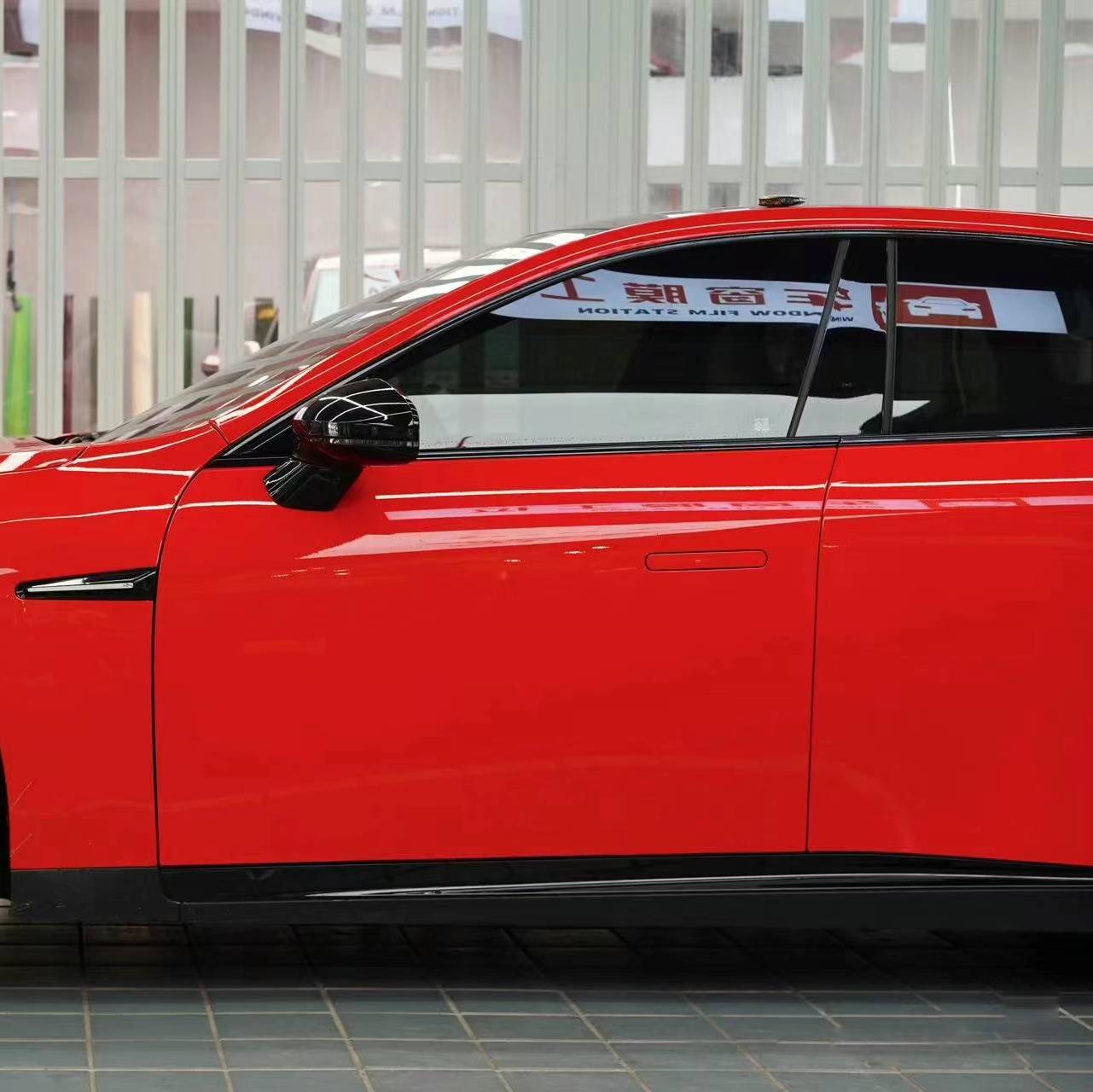 Ravoony Pro TPU Glossy Crystal Ferrari Red PPF Film