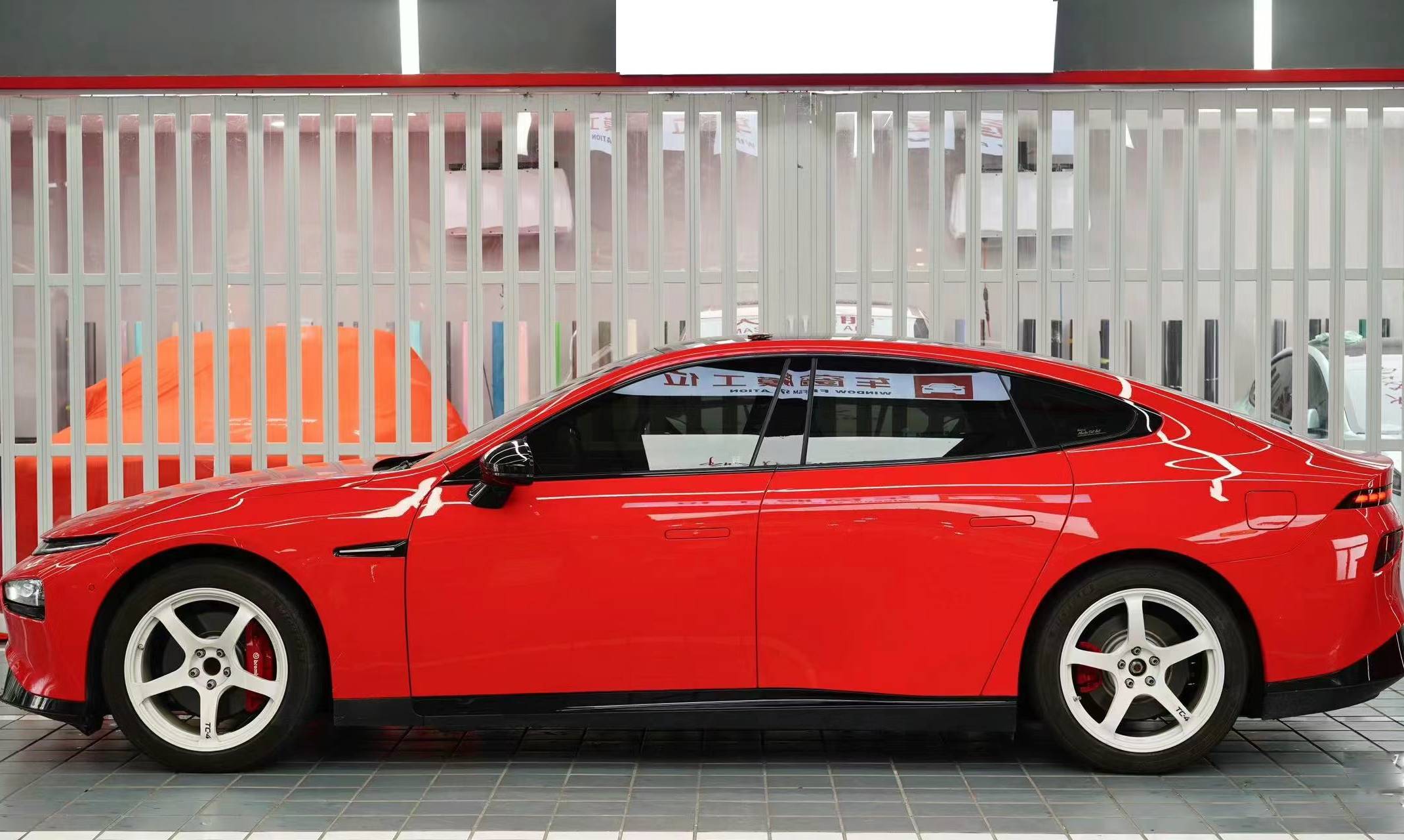 Ravoony Pro TPU Glossy Crystal Ferrari Red PPF Film