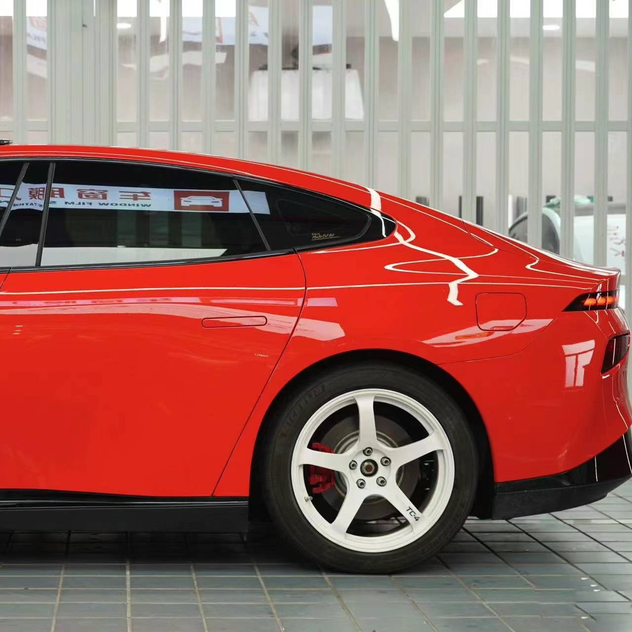 Ravoony Pro TPU Glossy Crystal Ferrari Red PPF Film