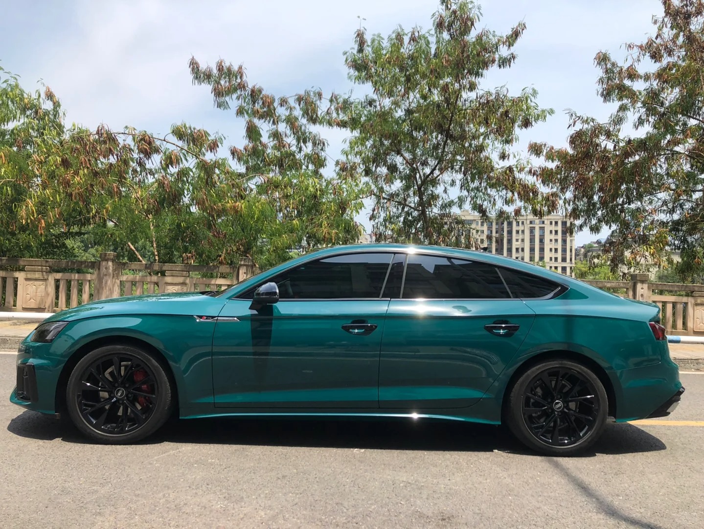 Ravoony Basic Audi Gloss Goodwood Green Vinyl Car Wrap