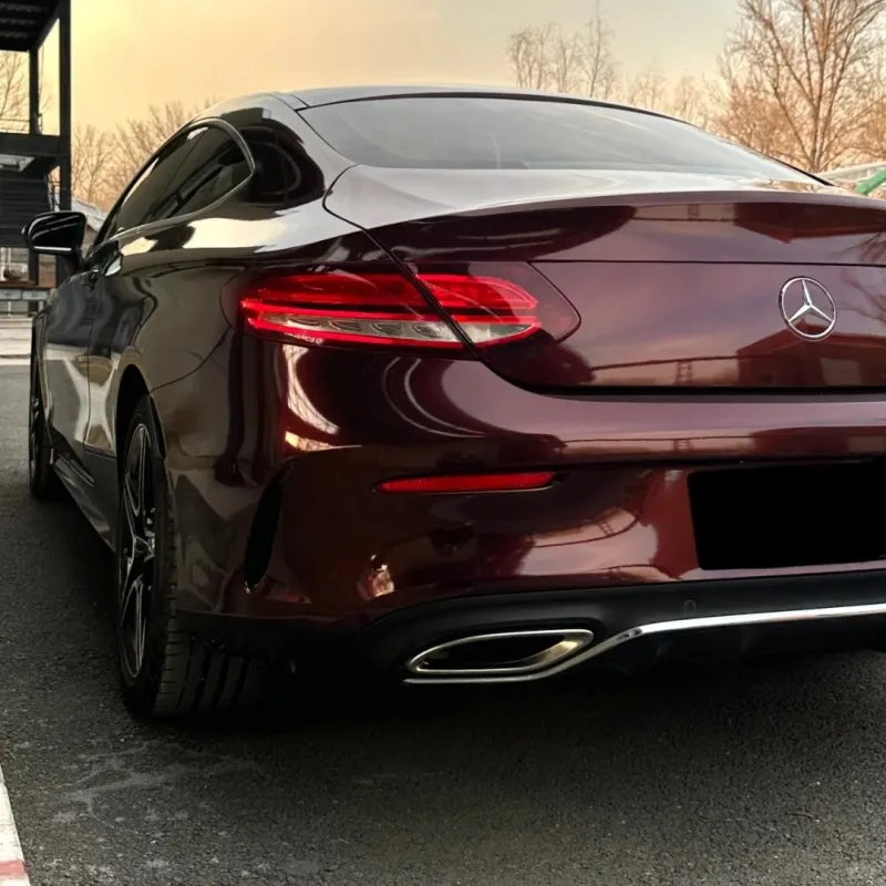 Ravoony Basic Gloss Black Rose Vinyl Wrap