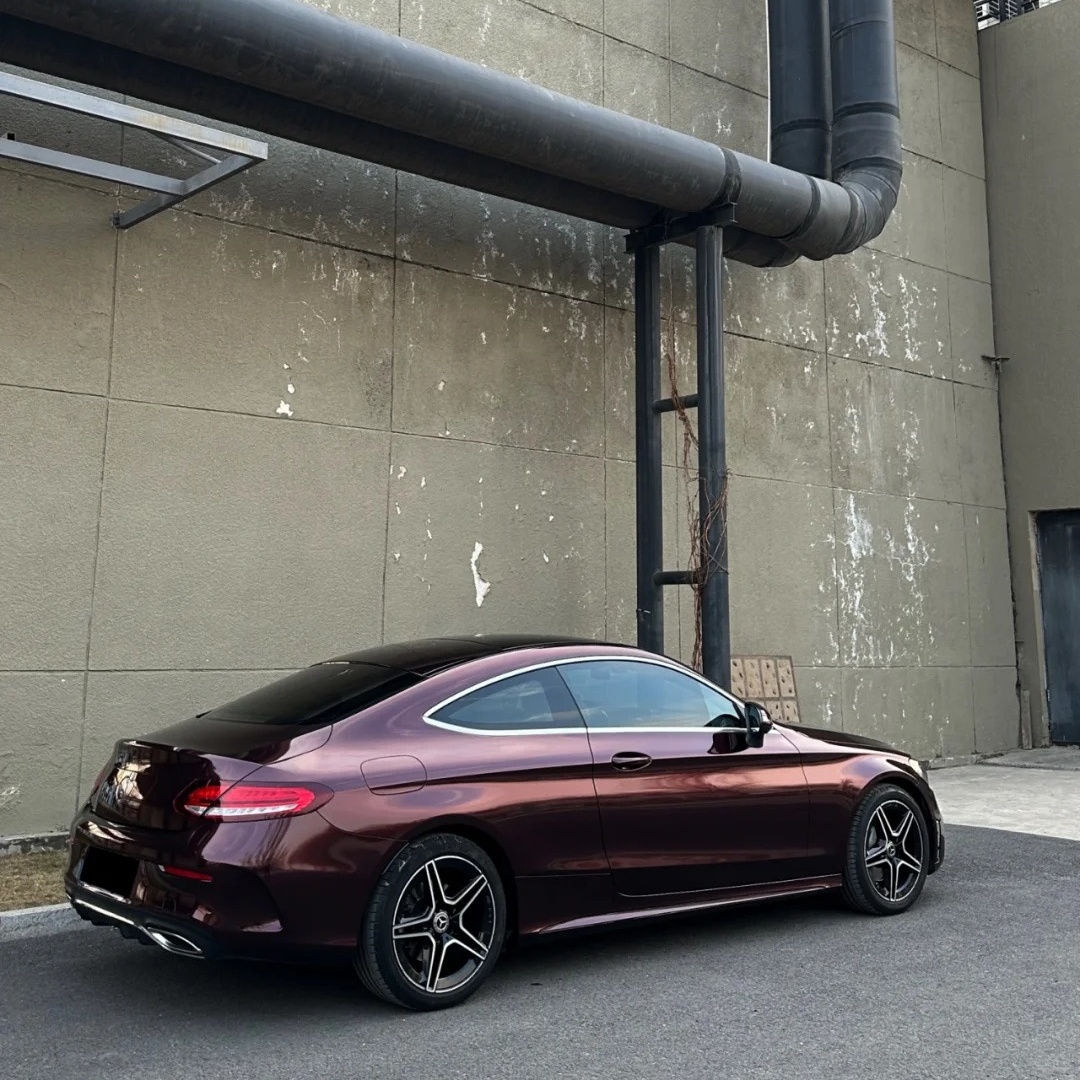 Ravoony Basic Gloss Black Rose Vinyl Wrap