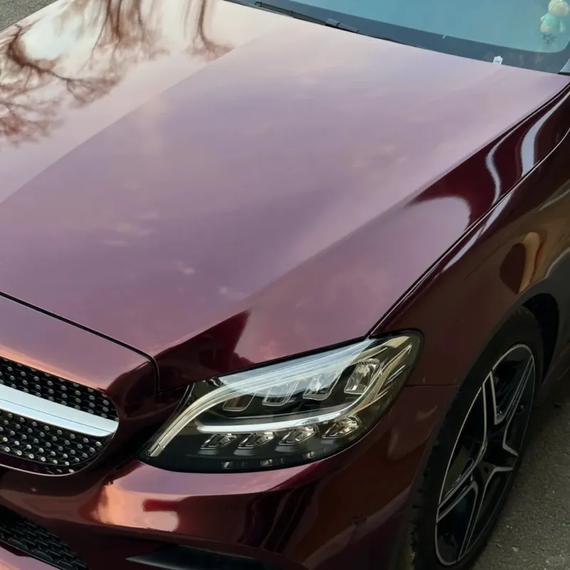 Ravoony Basic Gloss Black Rose Vinyl Wrap