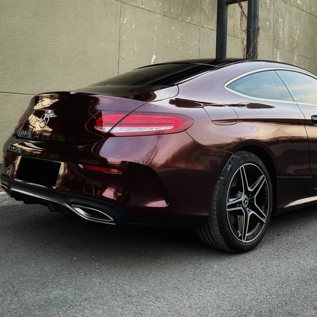 Ravoony Basic Gloss Black Rose Vinyl Wrap