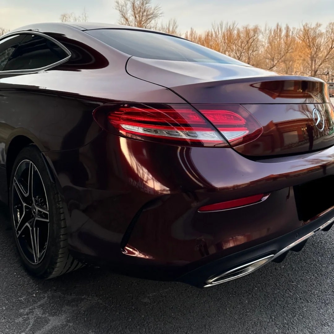 Ravoony Basic Gloss Black Rose Vinyl Wrap