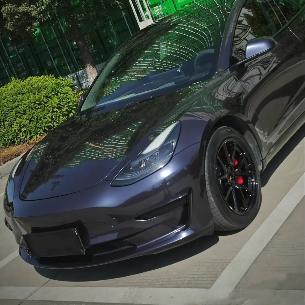 BMW Carbon Black Metallic Vinyl Car Wrap, Best Ravoony Pro TPU BMW ...