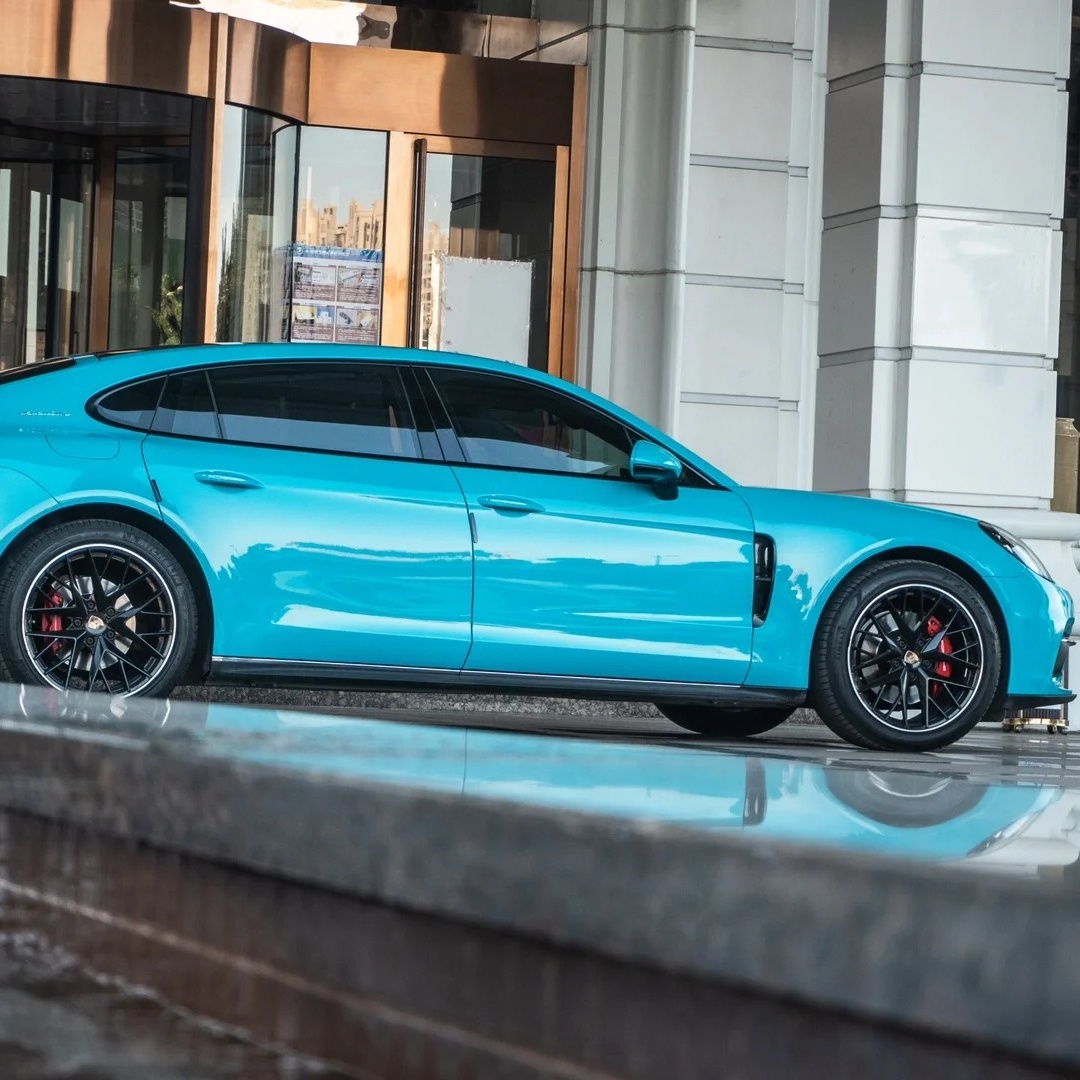 Ravoony Basic Glossy Miami Blue Vinyl Wrap