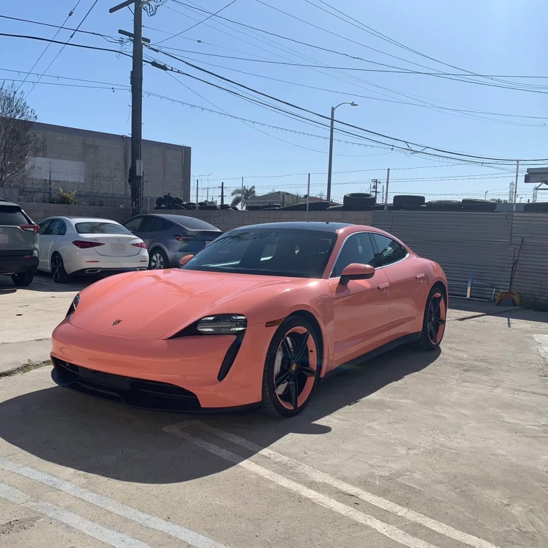 Ravoony Basic Glossy Paggy Pink Car Vinyl Wrap