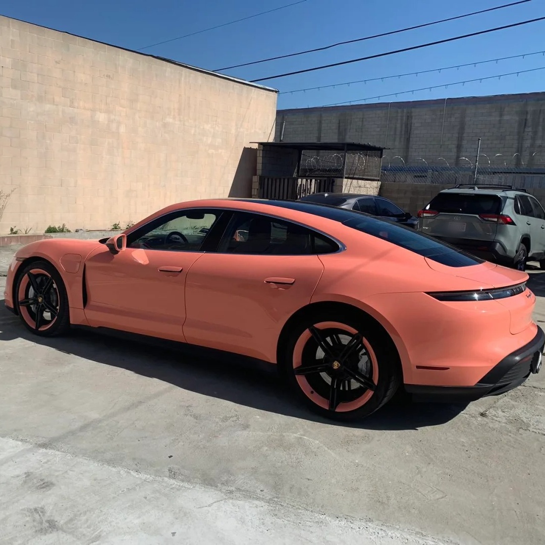 Ravoony Basic Glossy Paggy Pink Car Vinyl Wrap